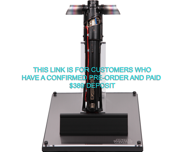 KYLO REN LIGHTSABER - LIMITED EDITION - BALANCE PAYMENT