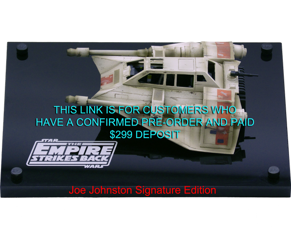 SNOWSPEEDER - CREW GIFT REPLICA - SIGNATURE EDITION - BALANCE PAYMENT